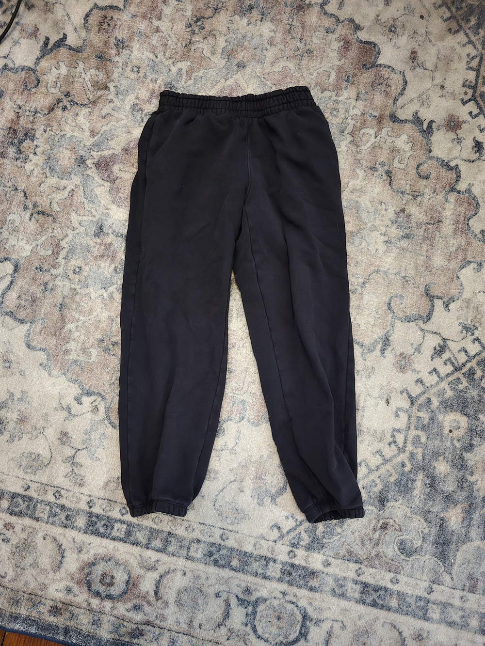 Athleta Girls Solid Black Jogger Sweatpants